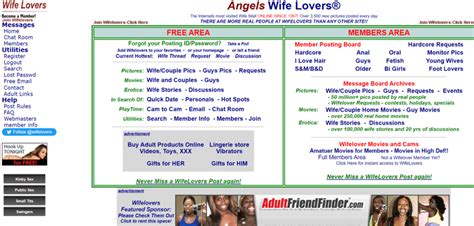 Wife Lovers - Message board. The original Wifelovers Adult community and message board.
